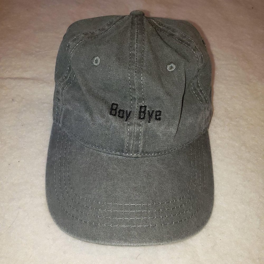 Boy Bye Baseball Cap Washed Green